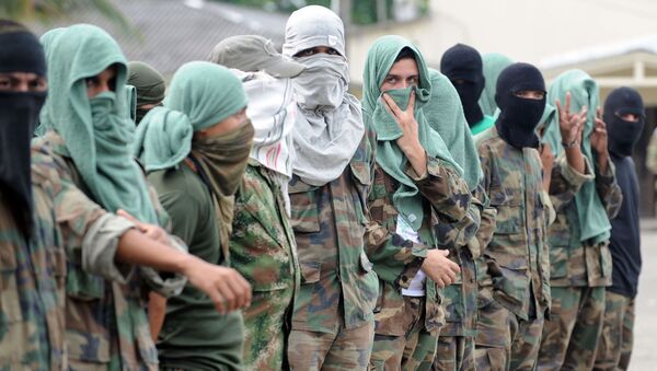 Miembros de la banda paramilitar colombiana Los Rastrojos - Sputnik Mundo
