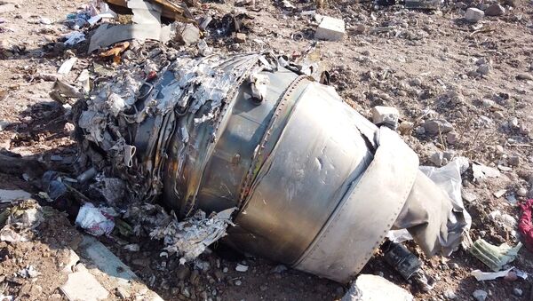 Restos del Boeing 737 ucraniano derribado en Irán - Sputnik Mundo