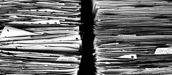 Unos archivos (imagen referencial) Unos archivos (imagen referencial) - Sputnik Mundo