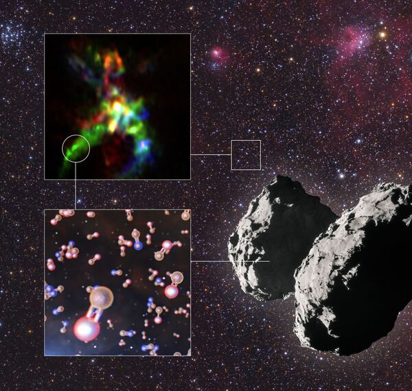 Los astrónomos revelan la ruta de los ladrillos de la vida en el universo - 15.01.2020, Sputnik Mundo