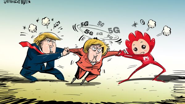 La guerra entre EEUU y Huawei por el corazón de Merkel - Sputnik Mundo