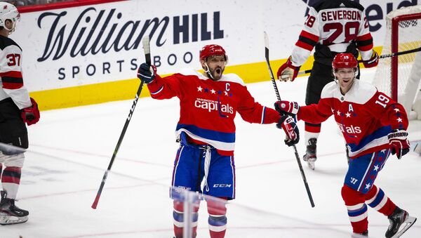 Alex Ovechkin, jugador de hockey ruso, capitán de Washington Capitals - Sputnik Mundo