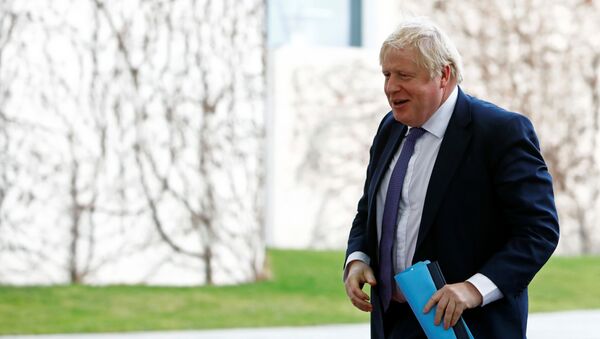 Primer ministro británico, Boris Johnson, en la conferencia internacional sobre Libia en Berlín - Sputnik Mundo