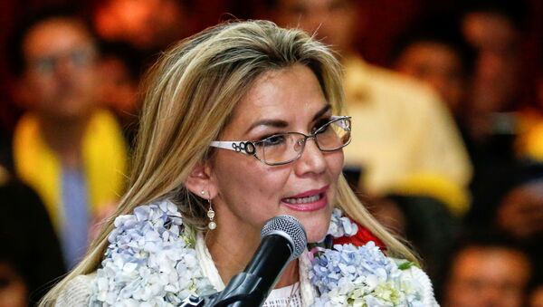 Janine Áñez, presidenta de facto de Bolivia - Sputnik Mundo