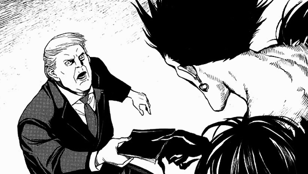 Donald Trump en el manga 'Death Note' - Sputnik Mundo