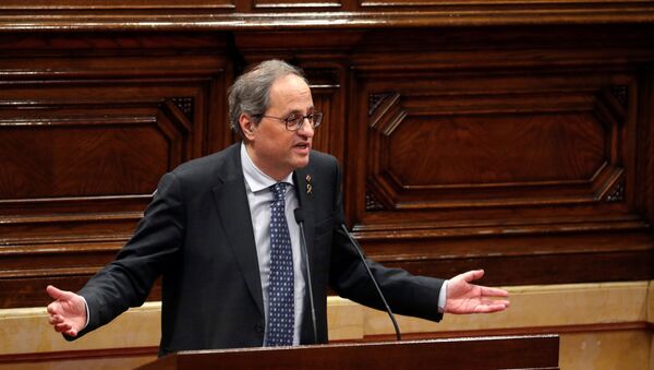 Quim Torra, el presidente de Cataluña - Sputnik Mundo