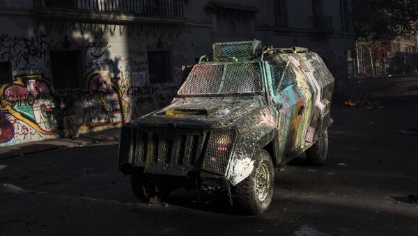 Una camioneta policial chilena (archivo) - Sputnik Mundo