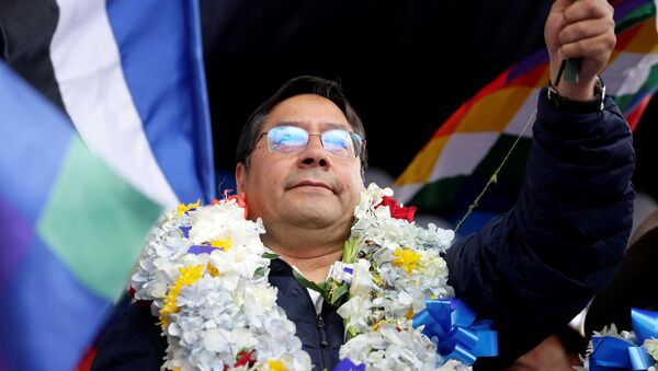 Luis Arce, candidato presidencial del Movimiento Al Socialismo de Bolivia - Sputnik Mundo