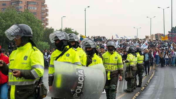 Efectivos de la Policía de Colombia. Imagen referencial - Sputnik Mundo