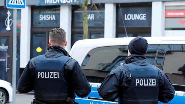Policía alemana en el lugar del ataque en Hanau - Sputnik Mundo