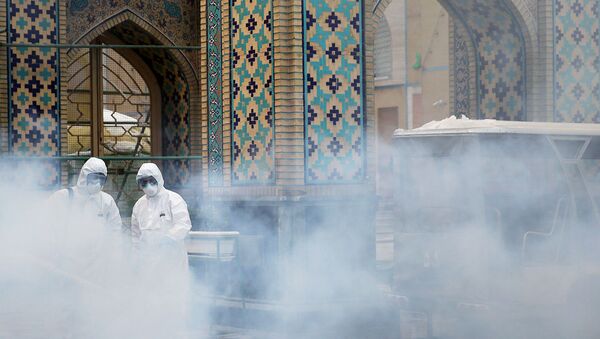 La fumigación contra coronavirus en Irán (imagen referencial) - Sputnik Mundo