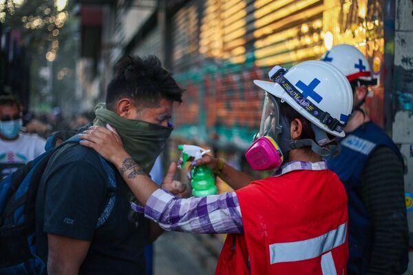 Las heroínas del estallido social en Chile Las heroínas del estallido social en Chile - Sputnik Mundo