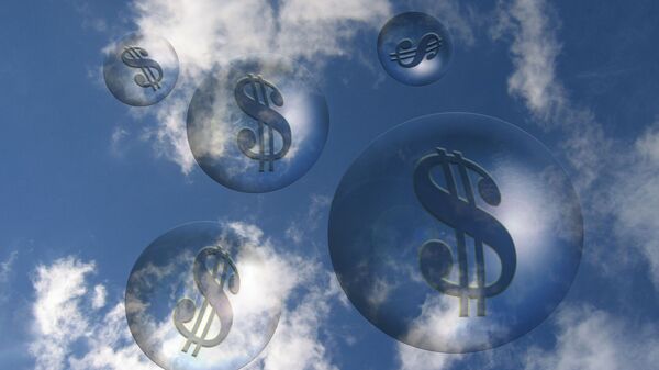 Burbujas con signos de dólar - Sputnik Mundo