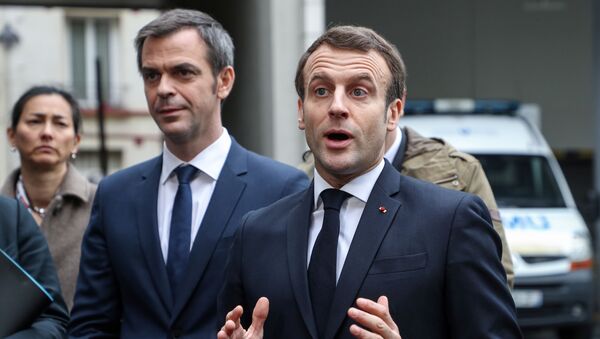 Emmanuel Macron, el presidente de Francia  - Sputnik Mundo