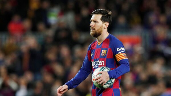 Lionel Messi, capitán del Barcelona - Sputnik Mundo