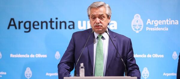 Alberto Fernández, presidente de Argentina Alberto Fernández, presidente de Argentina - Sputnik Mundo