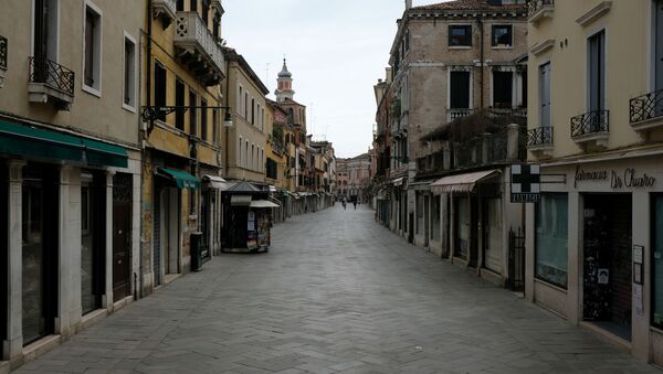 La calle vacía de Venecia, Italia - Sputnik Mundo