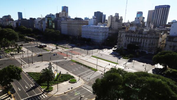 Calles vacías por el coronavirus en Buenos Aiers - Sputnik Mundo