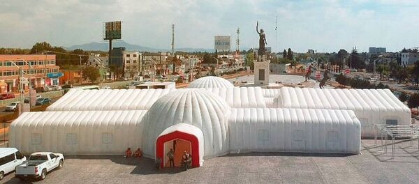 Hospital hinchable de Pachuca de Soto (México) Hospital hinchable de Pachuca de Soto (México) - Sputnik Mundo
