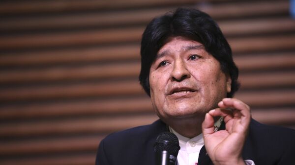 Evo Morales, expresidente boliviano - Sputnik Mundo