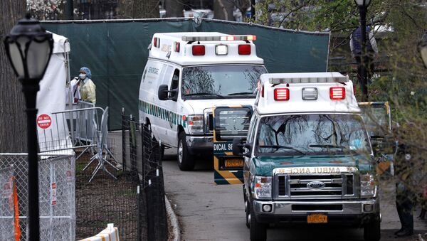 Ambulancias en Nueva York, EEUU - Sputnik Mundo