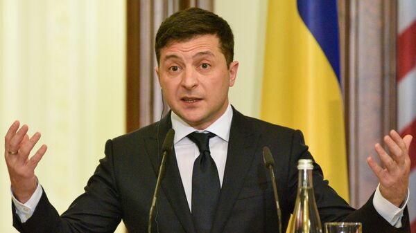 Volodímir Zelenski, presidente de Ucrania - Sputnik Mundo