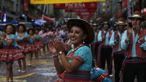 Entrada del Gran Poder, el mayor festival folclórico callejero de La Paz - Sputnik Mundo