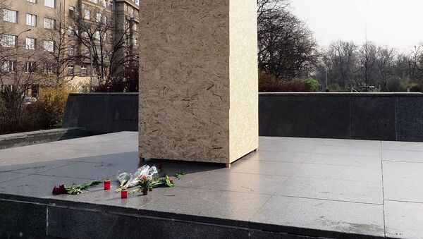 El lugar del monumento demolido del mariscal soviético Iván Kónev en Praga - Sputnik Mundo