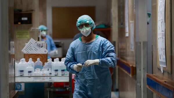 Un médico del Hospital Juárez de México durante la pandemia de COVID-19, Ciudad de México - Sputnik Mundo