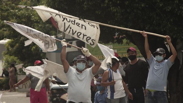Protestas en El Salvador - Sputnik Mundo