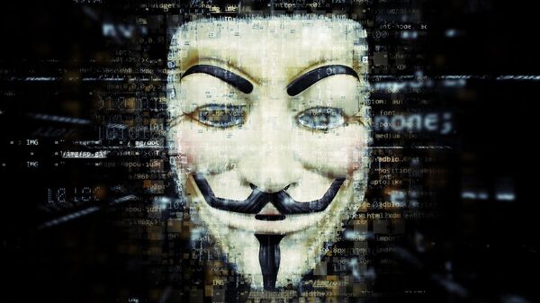 Máscara de Anonymous (imagen referencial) - Sputnik Mundo
