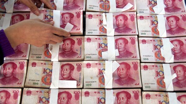 Los billetes de yuanes chinos - Sputnik Mundo