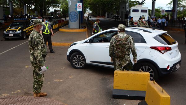 Militares paraguayos en la frontera entre Paraguay y Brasil - Sputnik Mundo