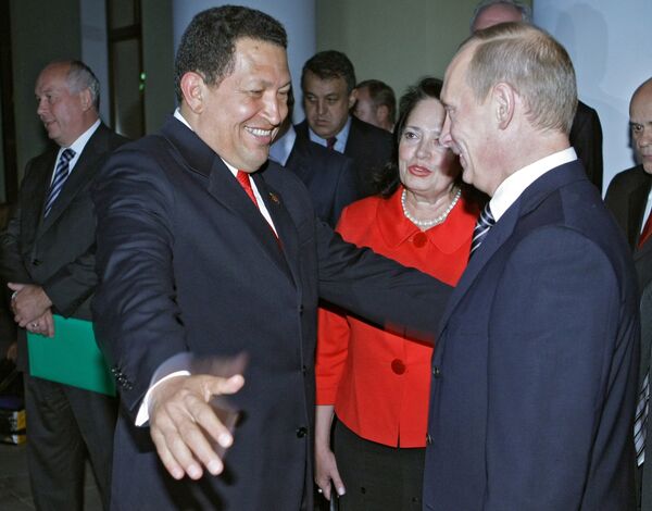 Встреча В. Путина с У. Чавесом - Sputnik Mundo