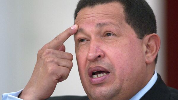 El presidente de la república Hugo Chávez - Sputnik Mundo