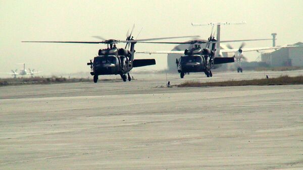 Helicópteros la OTAN en Afganistán (Archivo) - Sputnik Mundo