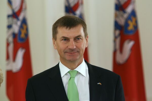 El primer ministro estonio Andrus Ansip. - Sputnik Mundo