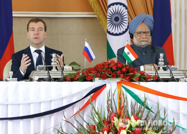 Visita oficial de Dmitri Medvédev a la India  - Sputnik Mundo