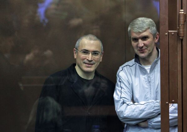 Mijaíl Jodorkovski y Platón Lébedev (archivo) - Sputnik Mundo
