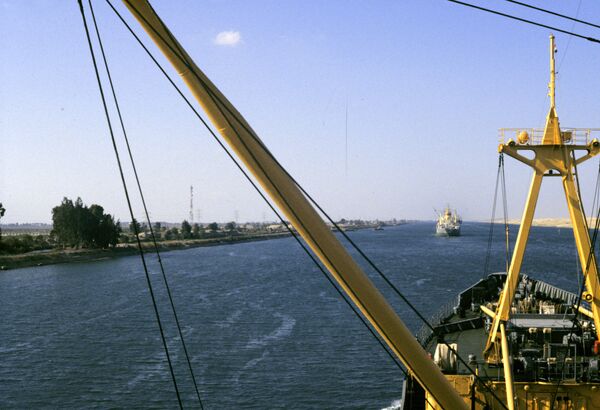 El Canal de Suez. Archivo - Sputnik Mundo
