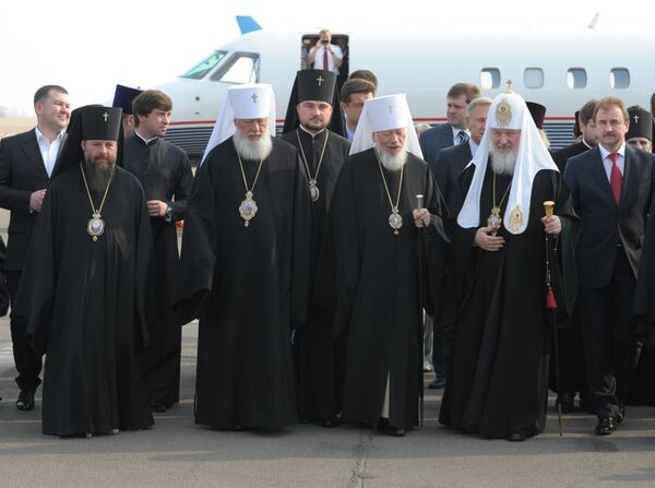 Patriarca Kiril (a la derecha) - Sputnik Mundo