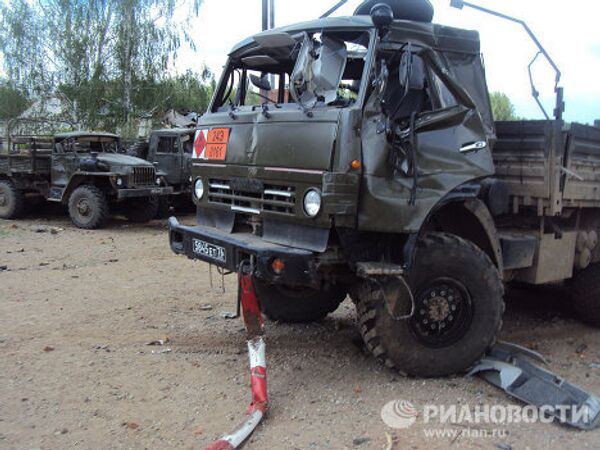 Secuelas de explosiones en arsenal de municiones en Udmurtia  - Sputnik Mundo