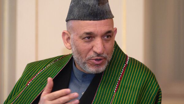 El presidente de Afganistán Abd El Hamid Karzai - Sputnik Mundo