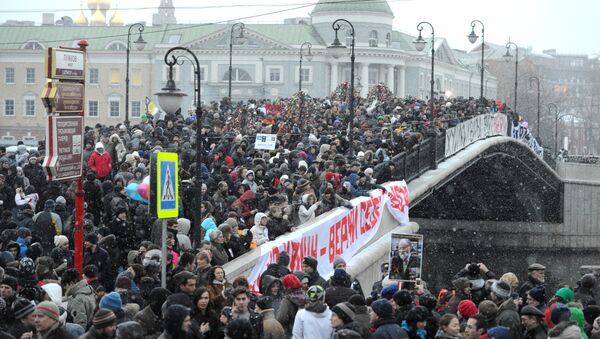 Митинг За честные выборы на Болотной площади - Sputnik Mundo