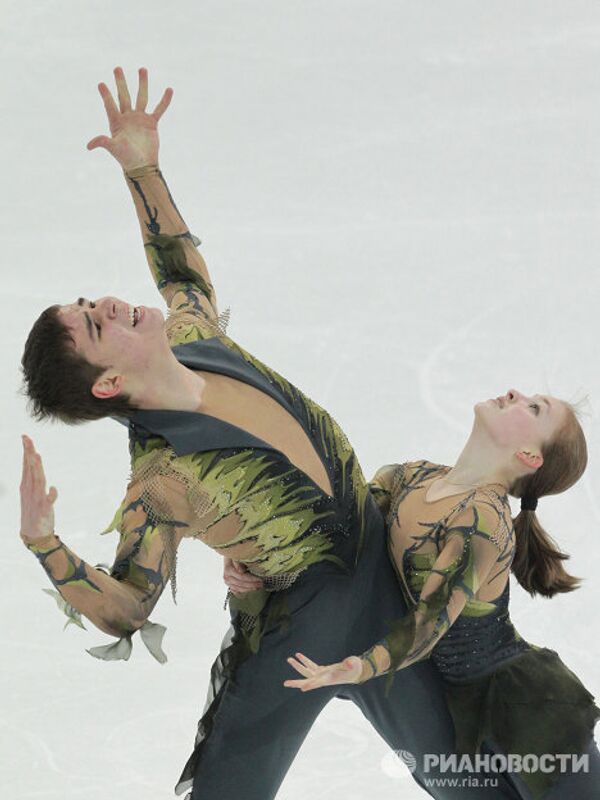 Triunfadores de las competiciones de patinaje artístico en las Olimpiadas Juveniles de Invierno 2012 - Sputnik Mundo