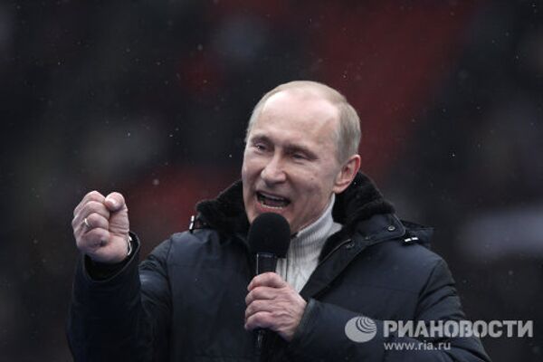 Emociones en el mitin de apoyo a Vladímir Putin - Sputnik Mundo