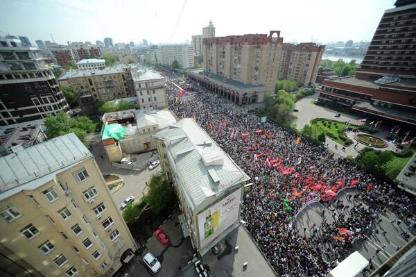 La “Marcha de los millones” de la oposición en Moscú - Sputnik Mundo