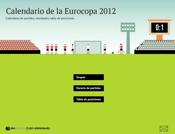 Calendario de la Eurocopa 2012 - Sputnik Mundo