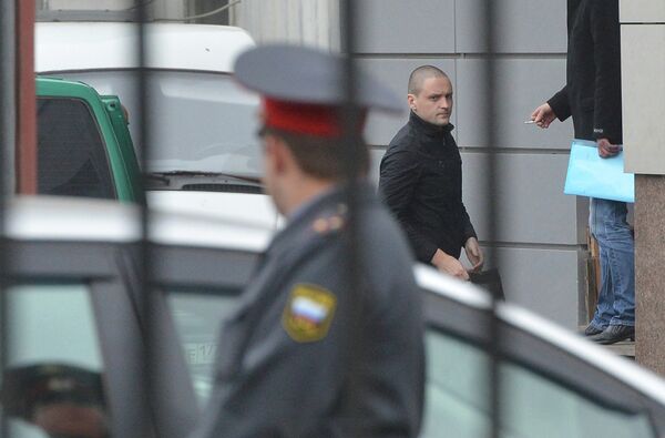 El opositor Serguei Udaltsov, acusado de preparar disturbios en Rusia - Sputnik Mundo