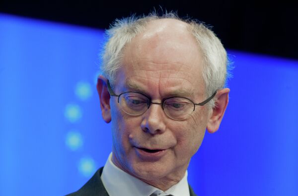 El presidente del Consejo Europeo, Herman van Rompuy - Sputnik Mundo